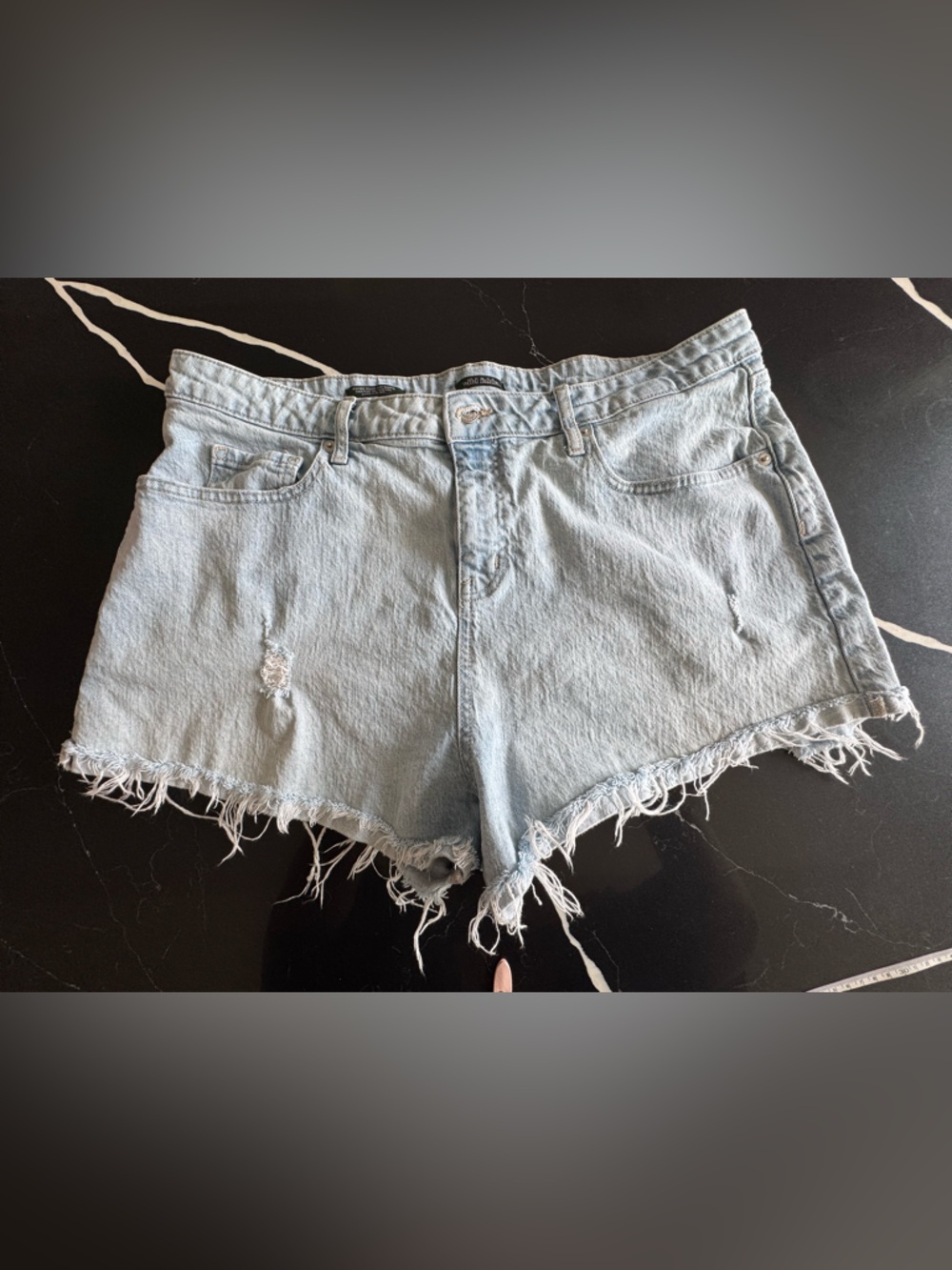 wild fable Light Blue Distressed‎ Denim Cutoff Shorts